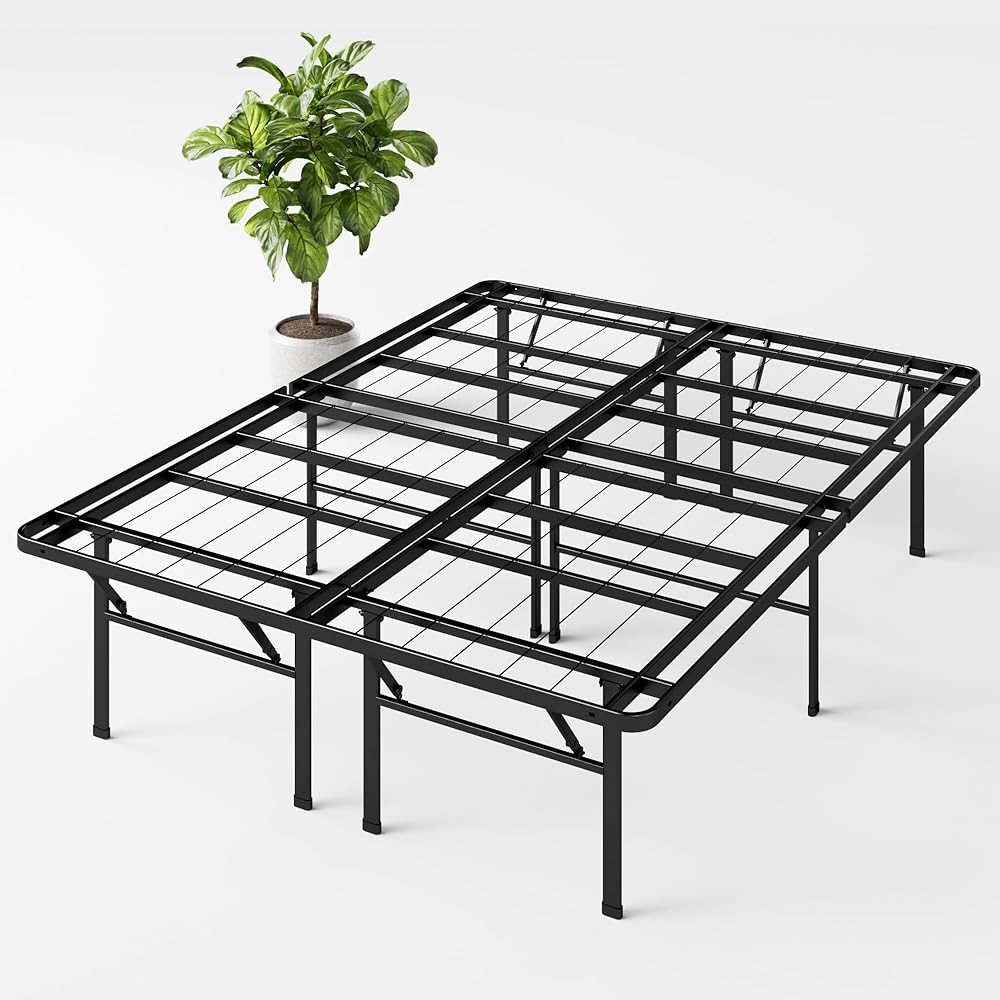 ZINUS SmartBase Heavy Duty Mattress Foundation, 16 Inch Metal Platform Bed Frame, No Box Spring Needed, Sturdy Steel Frame, Underbed Storage, Full