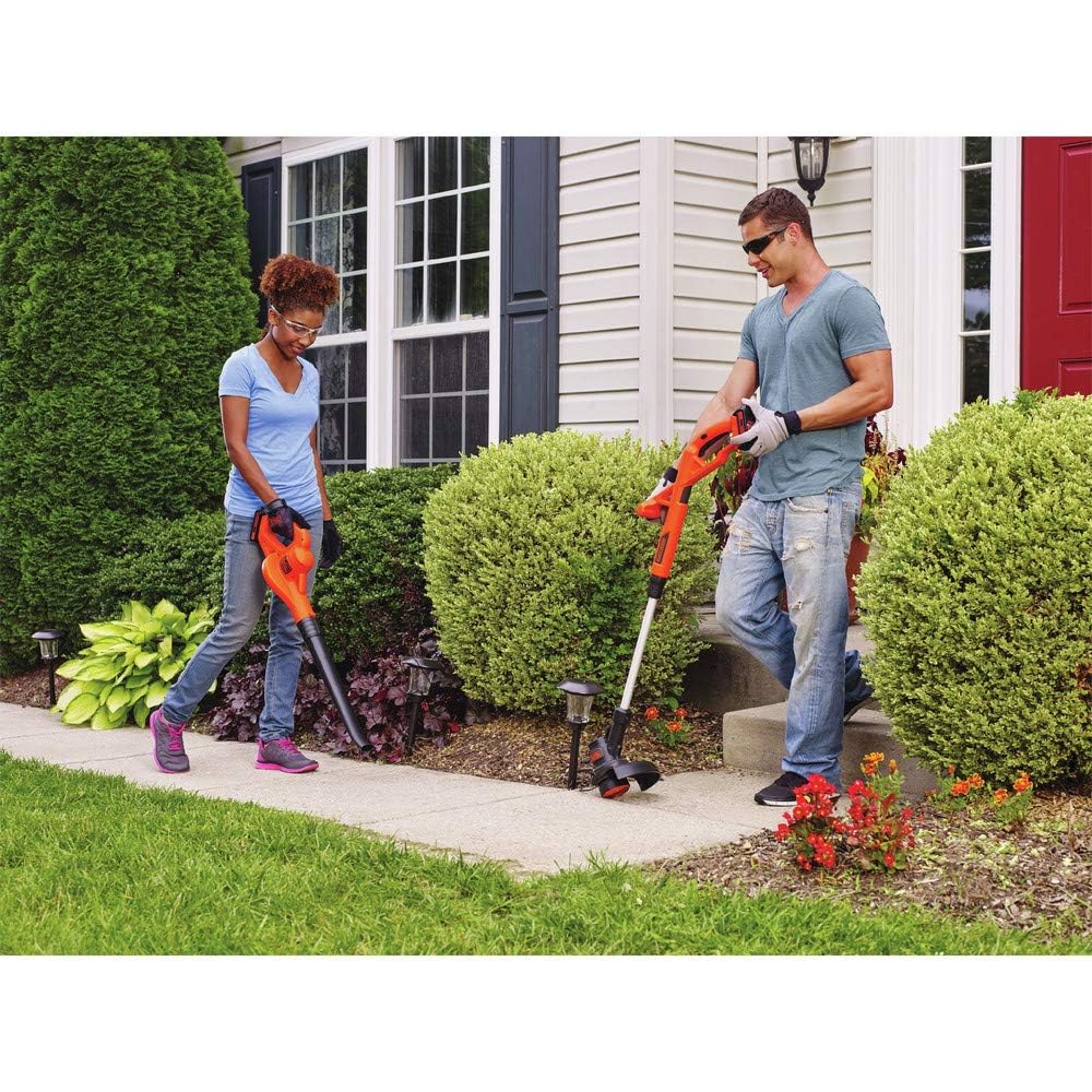 : BLACK+DECKER 20V MAX* POWERCONNECT 10 in. 2in1 Cordless String Trimmer/Edger + Sweeper Combo Kit (LCC222) : Patio, Lawn & Garden