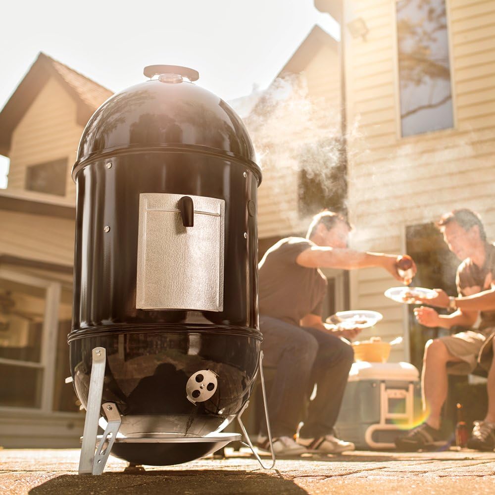 : Weber 18-inch Smokey Mountain Cooker, Charcoal Smoker : Patio, Lawn & Garden