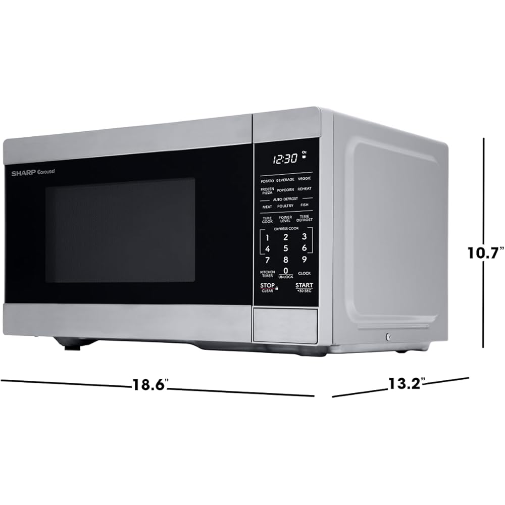 SHARP Countertop Microwave Oven with Removable 10.6