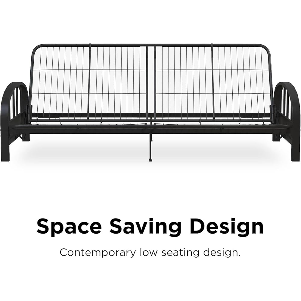 DHP Aiden Metal Futon Frame, Black : Home & Kitchen