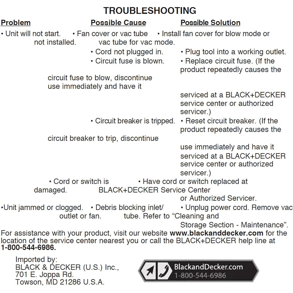 BLACK+DECKER 3-in-1 Electric Leaf Blower, Leaf Vacuum/Mulcher, Corded, 12-Amp (BV6600) : Patio, Lawn & Garden