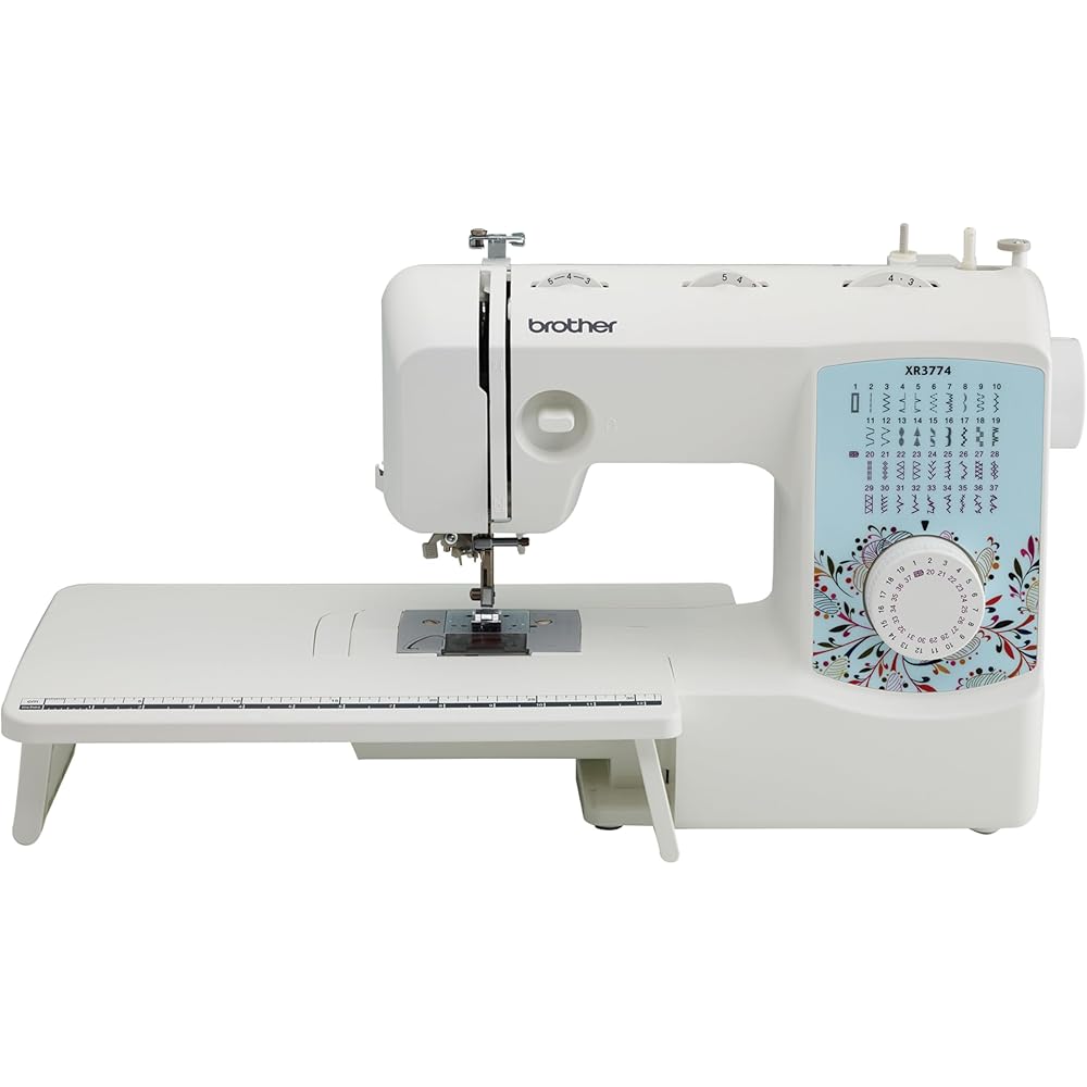 Brother Sewing and Quilting Machine, XR3774, 37 Built-in Stitches, Wide Table, 8 Included Sewing Feet