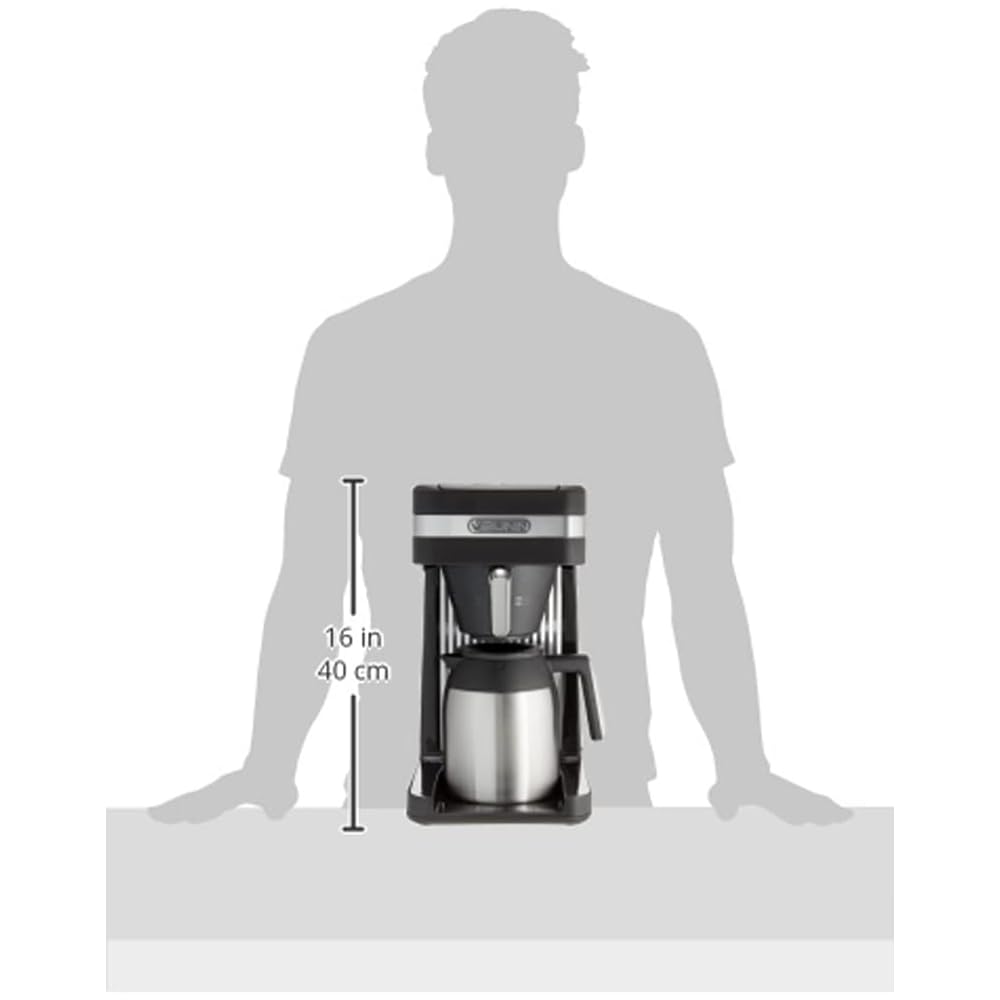 BUNN 55200 CSB3T Speed Brew Platinum Thermal Coffee Maker Stainless Steel, 10-Cup, Black