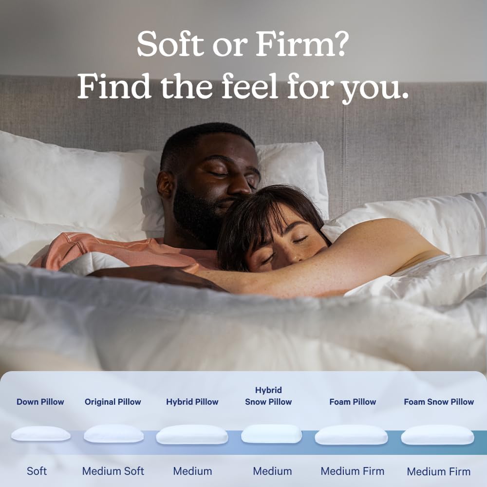 Casper Hybrid Pillow for Sleeping, Standard, White