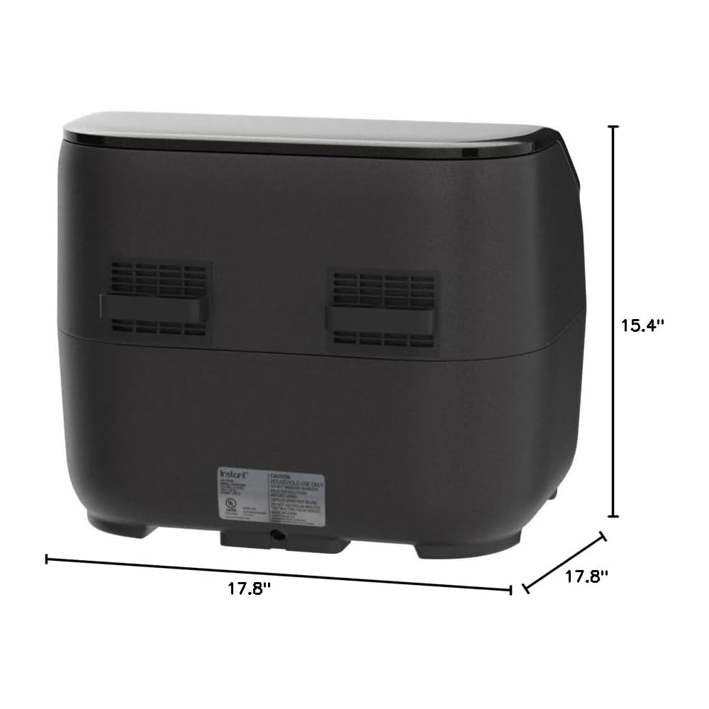 Instant Pot Vortex Plus XL 8QT ClearCook Air Fryer, Clear Windows, Custom Programming, 8-in-1 Functions that Crisps, Broils, Roasts, Dehydrates, Bakes, Reheats, from the Makers of Instant Pot, Black : Home & Kitchen