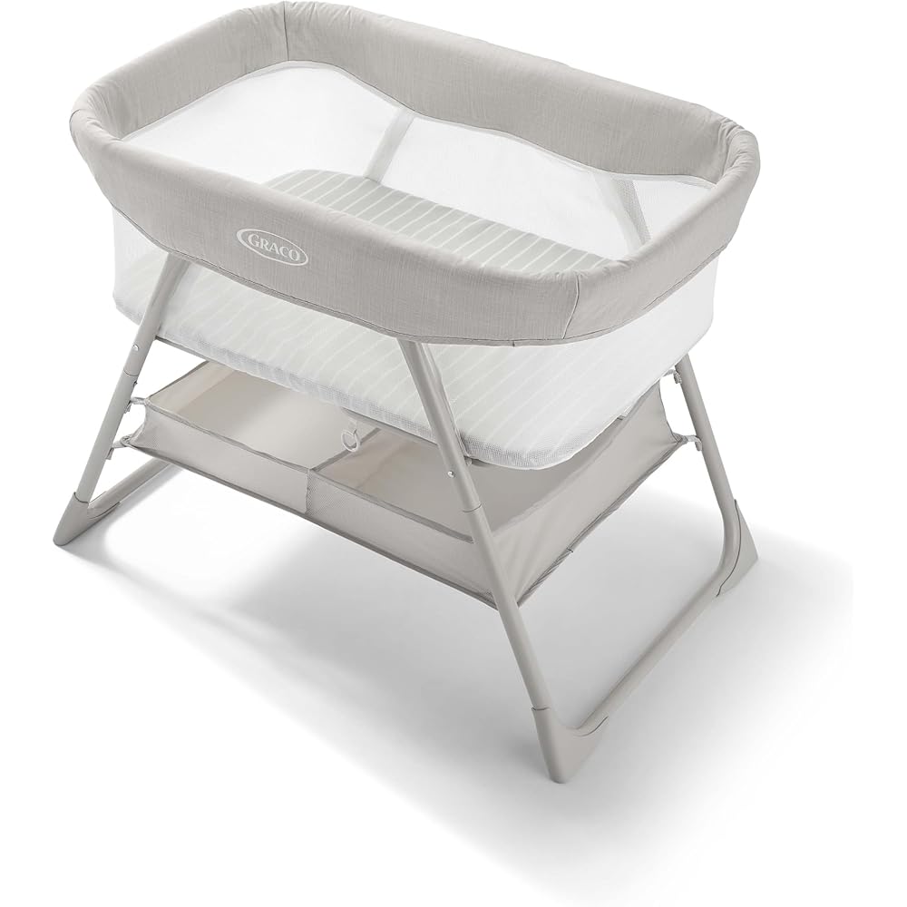 Graco DreamMore Bedside, Newborn, Travel, Portable Bassinet for Newborn Babies to 6 Months, Willow : Baby