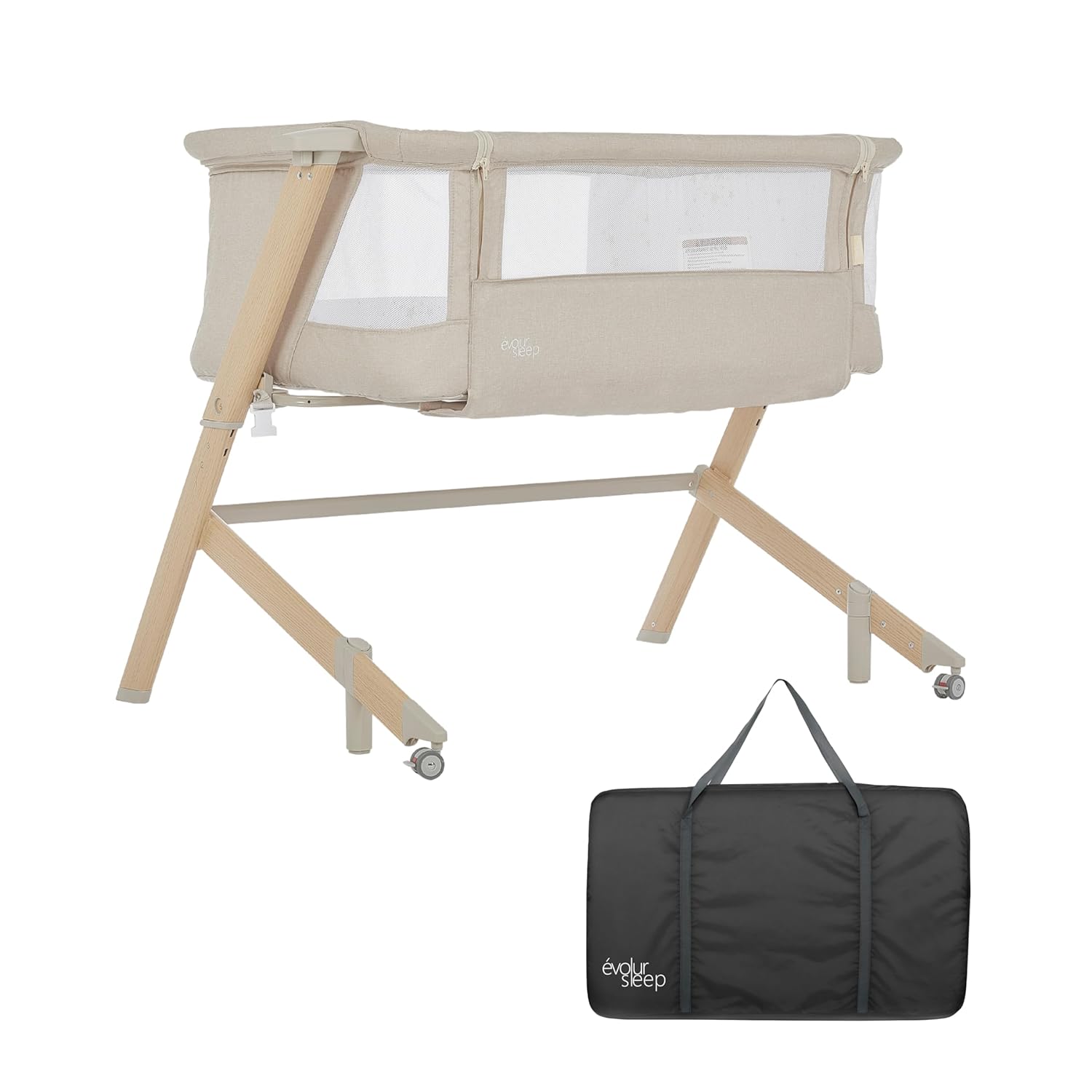 Evolur Stellar Bassinet and Bedside Sleeper, Beige : Baby