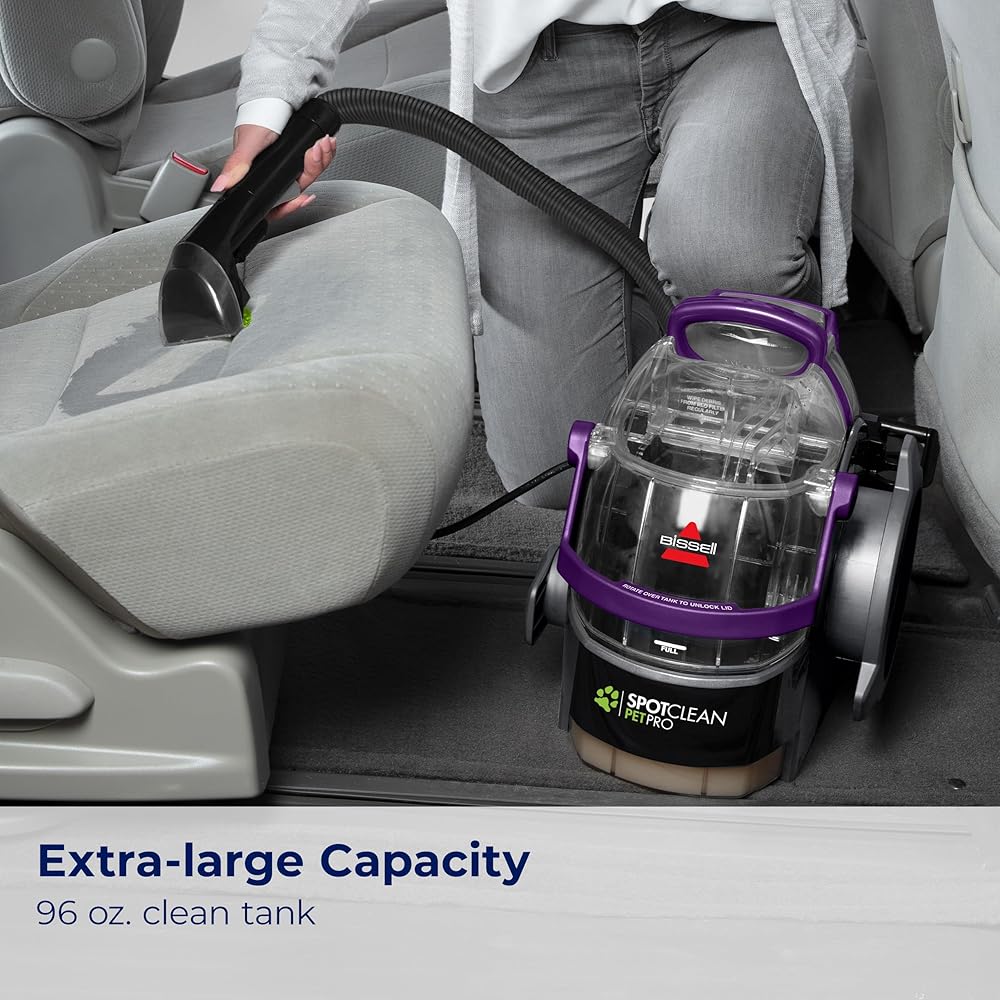 - Bissell SpotClean Pet Pro Portable Carpet Cleaner, 2458