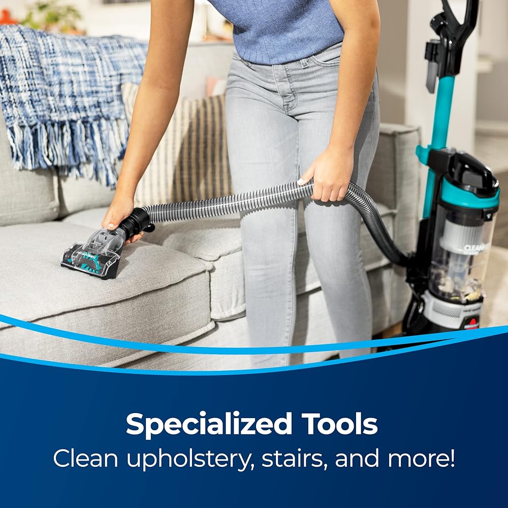 - Bissell CleanView Rewind Upright Bagless Vacuum with Automatic Cord Rewind & Active Wand, 3534