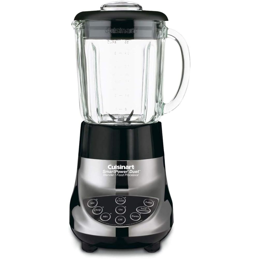 Cuisinart BFP-703BC Smart Power Duet Blender/Food Processor, Brushed Chrome, 3 cup, count of 6: Home & Kitchen