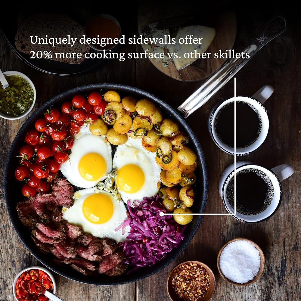 Hestan ProBond Forged TITUM - Professional Clad Stainless Steel, Nonstick, Frying Pan, (12.5-Inch), Induction Compatible, Made without PFOAs: Home & Kitchen