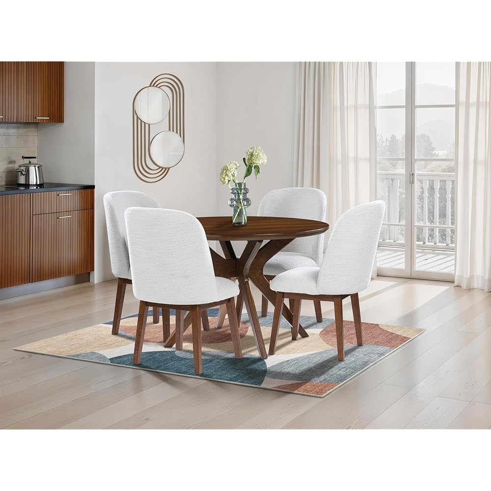 - Signature Design by Ashley Lyncott Traditional Round Dining Room Table, Seats up to 4, Brown - Tables