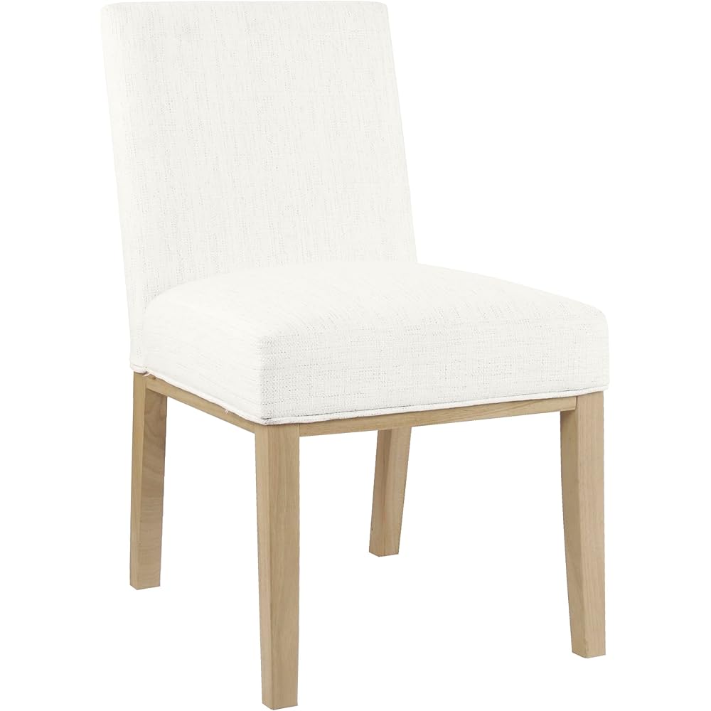 - HomePop Kolbe Upholstered Dining Chair - Stain-Resistant Woven Fabric, 19.5