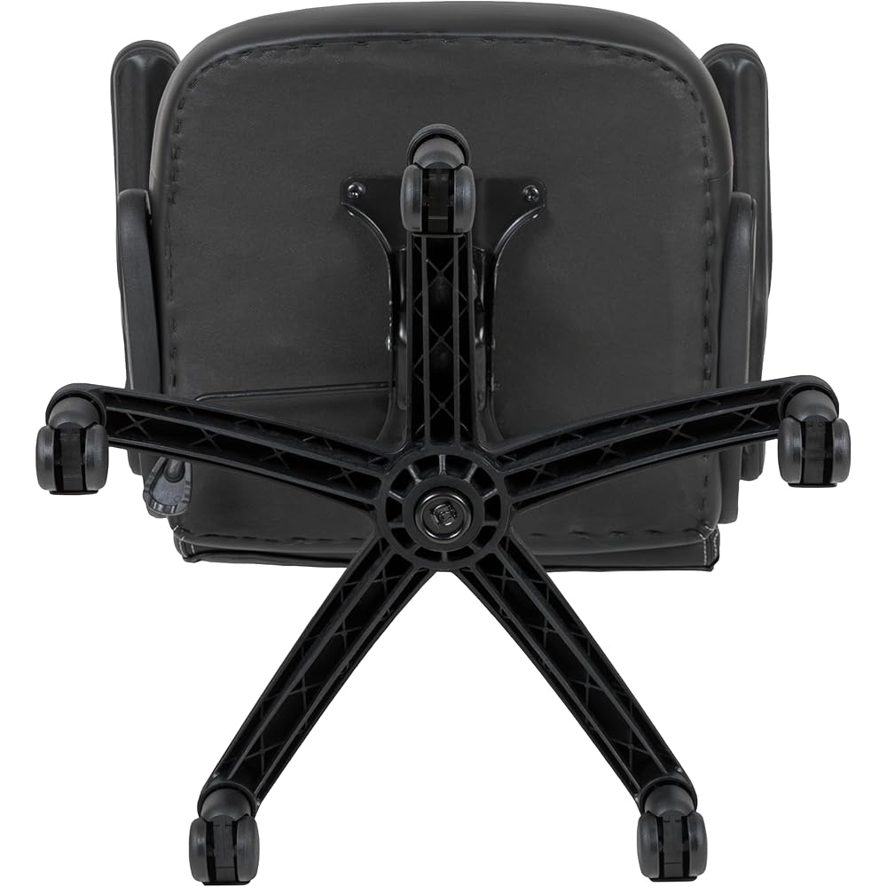 Flash Furniture X10 High-Back LeatherSoft Racing Style Gaming Chair with Flip-Up Arms, Ergonomic Padded Swivel Computer Chair, Black : Home & Kitchen