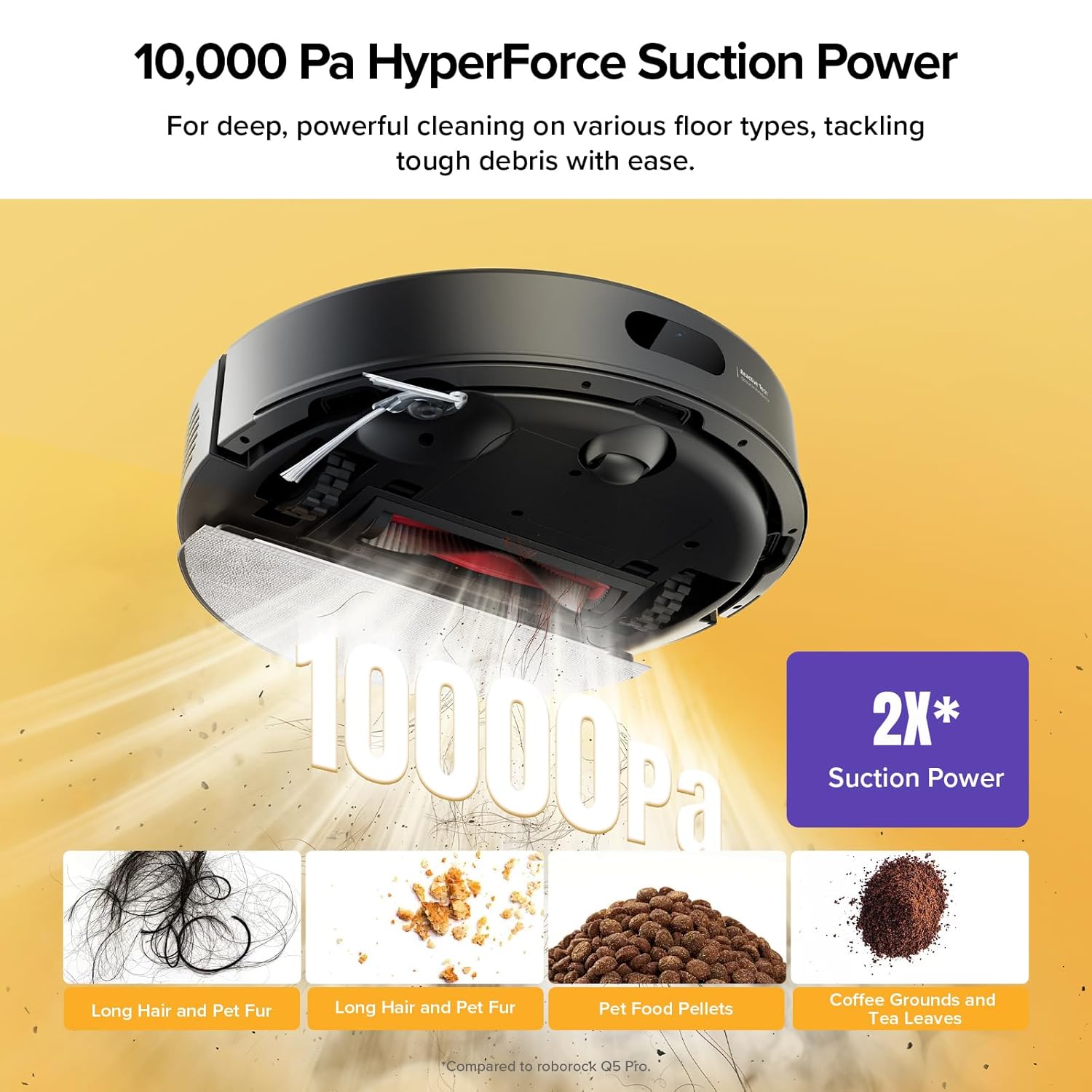 roborock Q7 M5+ Robot Vacuum and Mop, Upgraded from Q5 Max+, 7 Weeks Self-Emptying, 10000Pa Suction, Dual Anti-Tangle System, for Pet Hair & Carpet, PreciSense LiDAR Navigation, App Control, Black : Industrial & Scientific