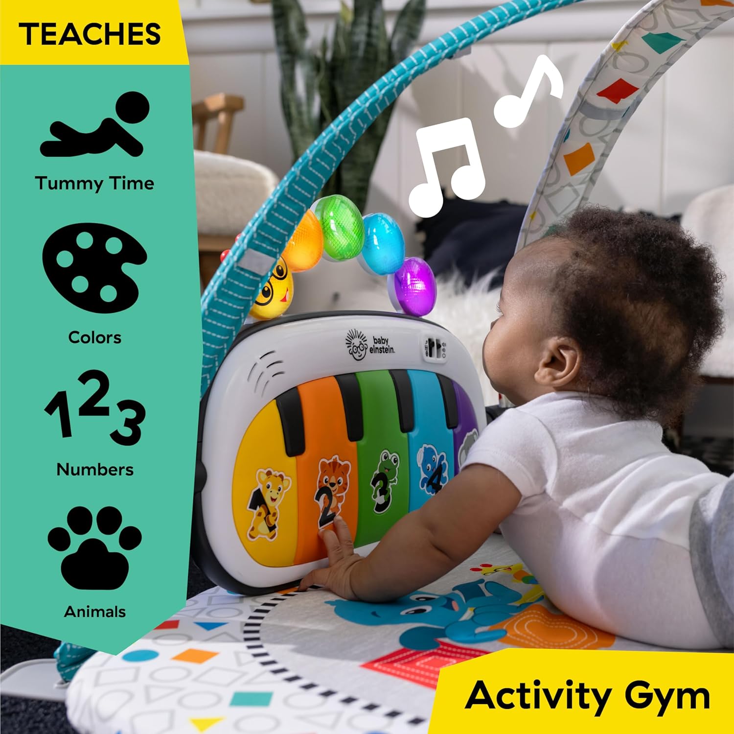 : Baby Einstein Kick & Snooze 3-in-1 Foldable Playard, Bassinet and Musical Play Gym, Includes Fitted Sheet, 3-Step Easy Fold, Piano Toy with 25+ Minutes of Music, Grows with Baby, Ages 0 Months and Up : Baby