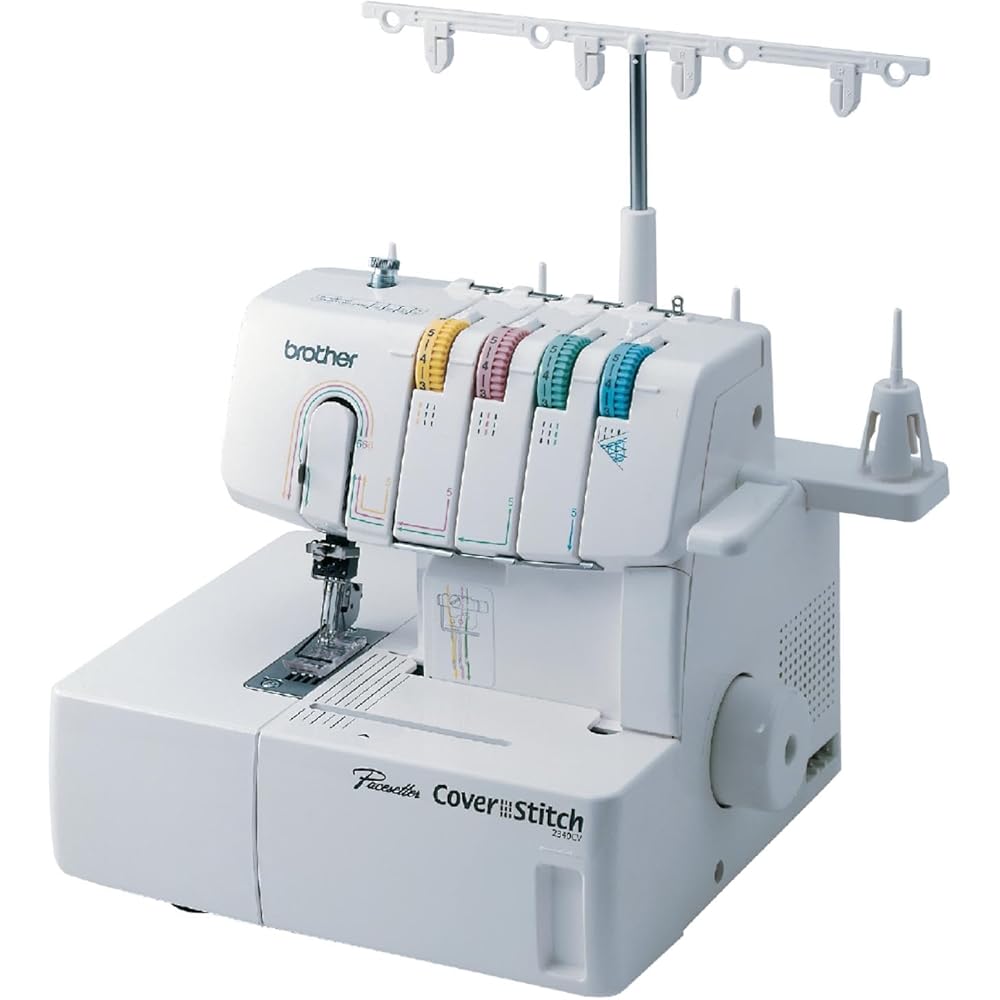 Brother Coverstitch Serger, 2340CV, Sturdy Metal Frame, 1,100 Stitches Per Minute, Trim Trap, Included Snap-on Presser Feet