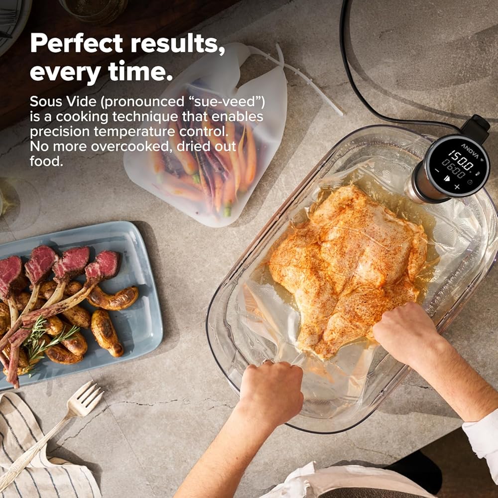 Anova Culinary Sous Vide Precision Cooker 3.0 (WiFi), 1100 Watts : Home & Kitchen