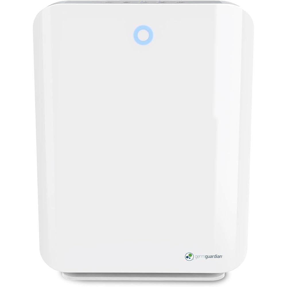 GermGuardian HEPA Air Purifier for Home, Large Rooms up to 1760 Sq. Ft. with HEPA Air Filter & UV-C Light, Zero Ozone Verified, AC5900WCA, White : Home & Kitchen
