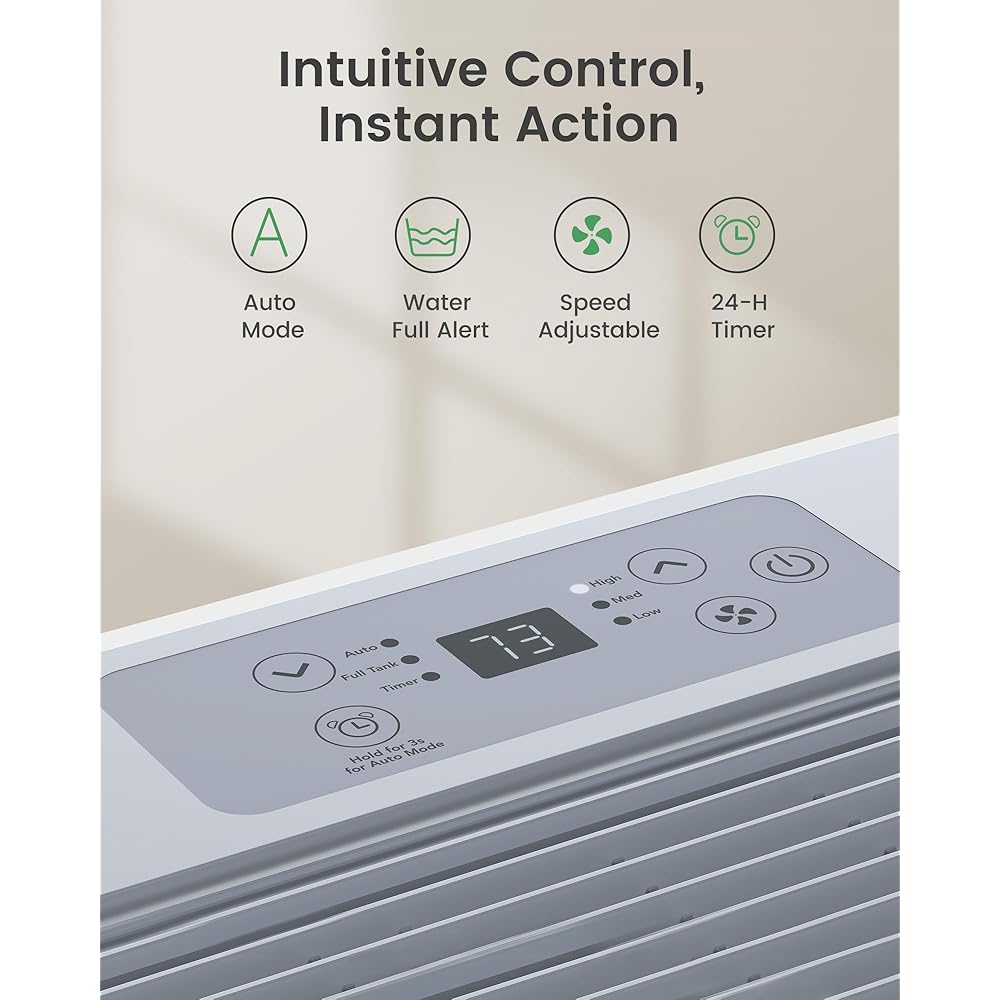 - Waykar 120 Pint Energy Star Dehumidifier for Home, Basement, Large Rooms up to 6,000 Sq. Ft. - Auto Defrost, Ultra Quiet(40 dB), Auto Comfort Mode, with Drain Hose & Water Tank