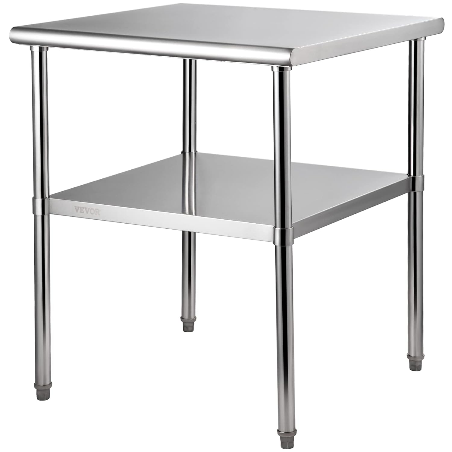 VEVOR Stainless Steel Prep Table, 30 x 30 x 36 Inch, 800lbs Load Capacity Heavy Duty Metal Worktable with Adjustable Undershelf & Feet, Commercial Workstation for Kitchen Garage Restaurant Backyard : Industrial & Scientific