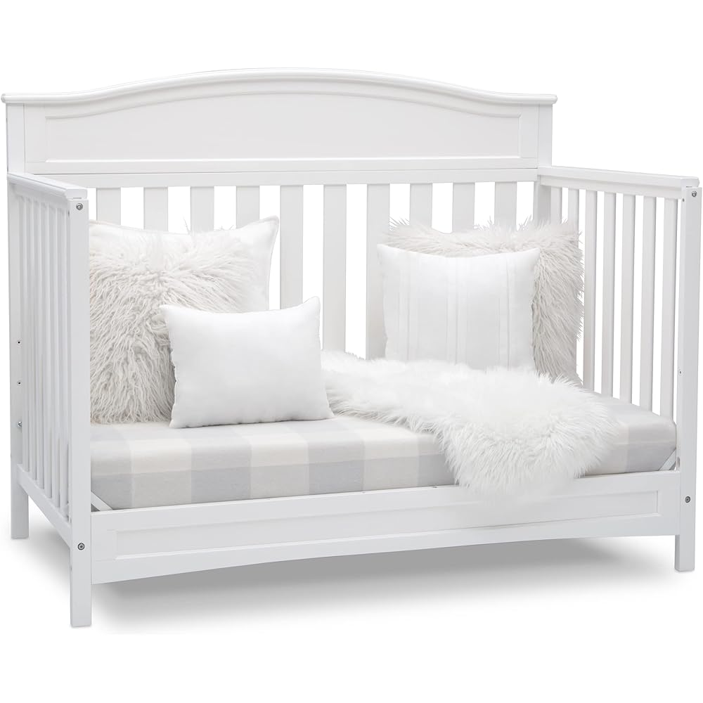 Delta Children Emery 4-in-1 Convertible Baby Crib - Greenguard Gold Certified, White : Baby