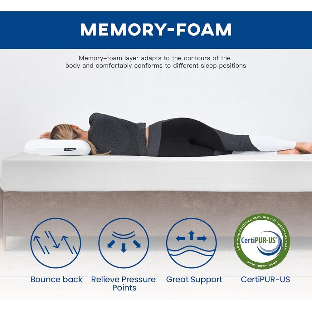King Mattress 10 inch Gel Memory Foam Mattress Queen Mattresses Medium Firm Mattresses for Cool Sleep Relieving Pressure Relief CertiPUR-US Certified Mattress in a Box … : Home & Kitchen