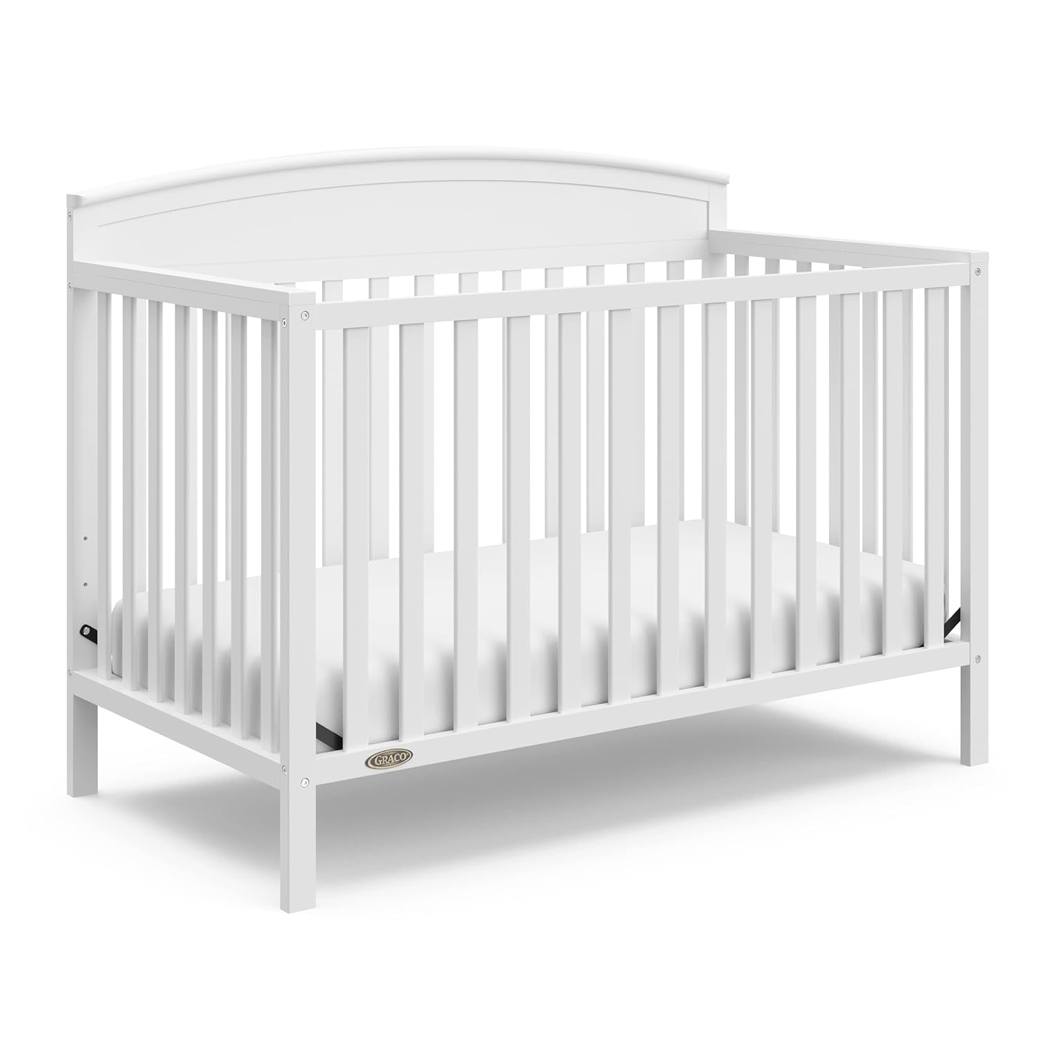: Graco Benton 5-in-1 Convertible Crib (White) – GREENGUARD Gold Certified, Converts from Baby Crib to Toddler Bed, Daybed and Full-Size Bed, Fits Standard Full-Size Crib Mattress : Baby