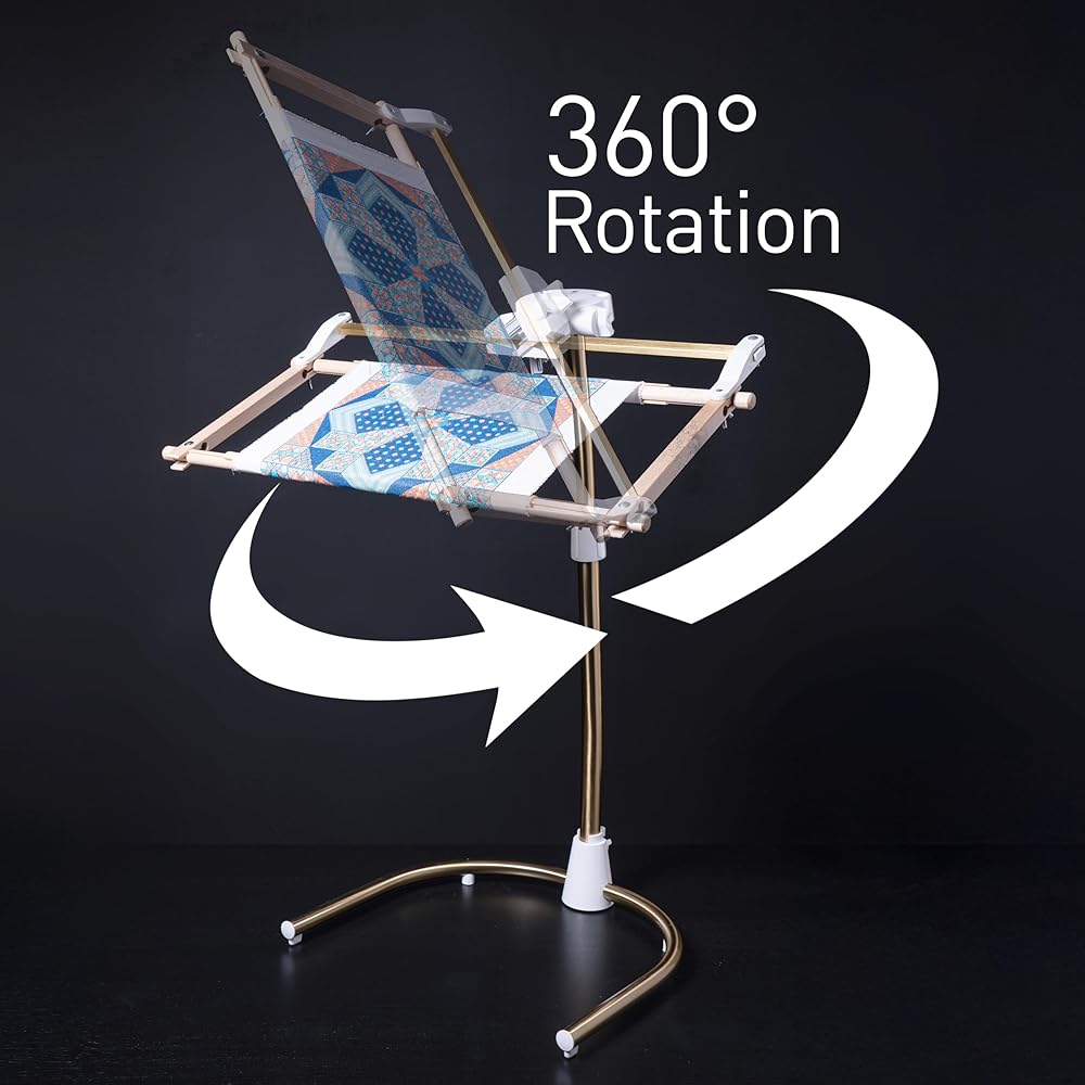 Daylight Company Stitchsmart Stand, Adjustable Embroidery Hoop Stand, Rotated Cross Stitch Stand, Hoop Holder, Hands Free Needlework Stand for Art Craft Sewing Projects,White : Musical Instruments