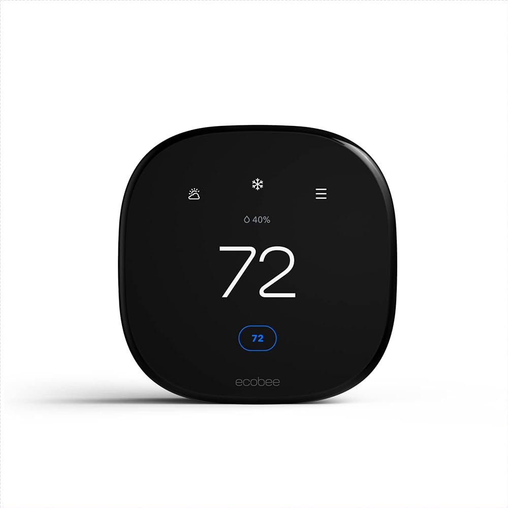 ecobee Smart Thermostat Enhanced - Programmable Wifi Thermostat - Works with Siri, Alexa, Google Assistant - Energy Star Certified - Smart Home -