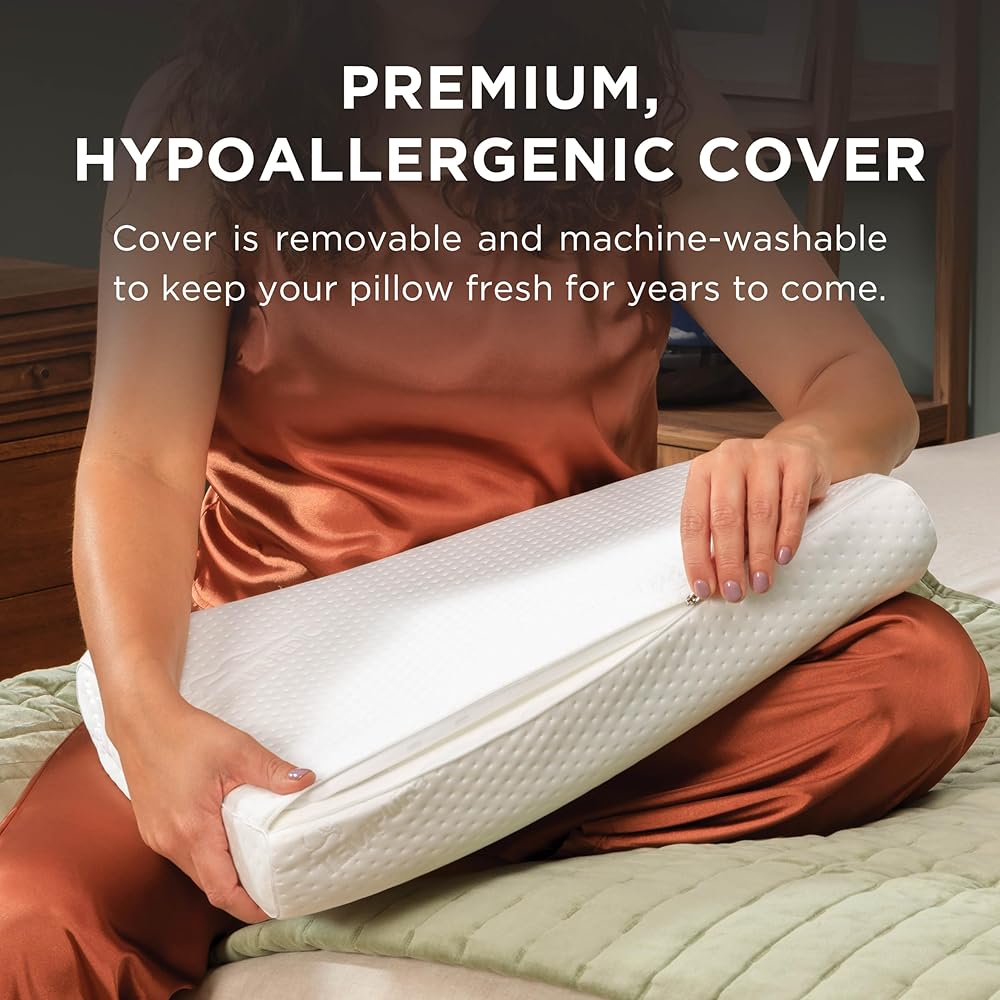 Tempur-Pedic TEMPUR-Ergo Neck Pillow, Medium Profile, White : Home & Kitchen