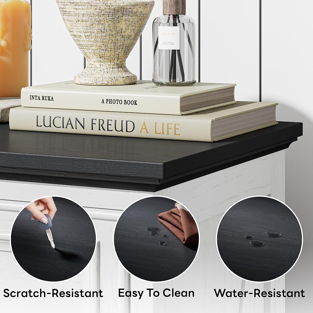 LIKIMIO Farmhouse 8 Drawer Dresser for Bedroom, 52