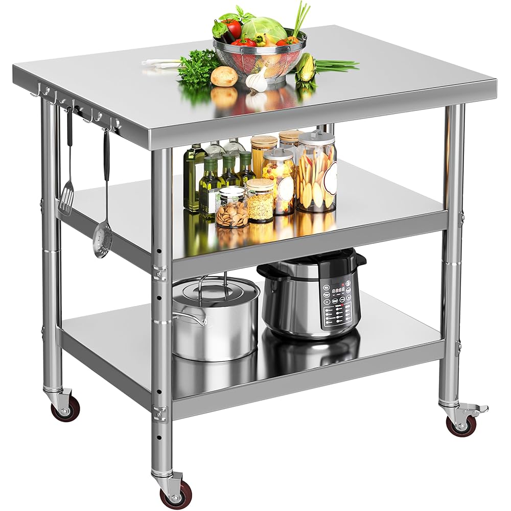 YITAHOME NSF Stainless Steel Table, 30