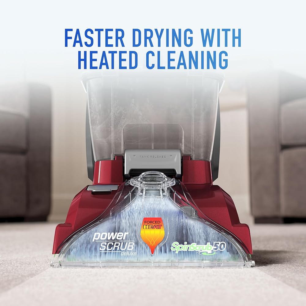 - Hoover PowerScrub Deluxe Carpet Cleaner Machine for Carpet and Upholstery, Deep Cleaning Carpet Shampooer Machine with Multi-Purpose Tools, Pair Carpet Cleaner Solution - Carpet Steam Cleaners