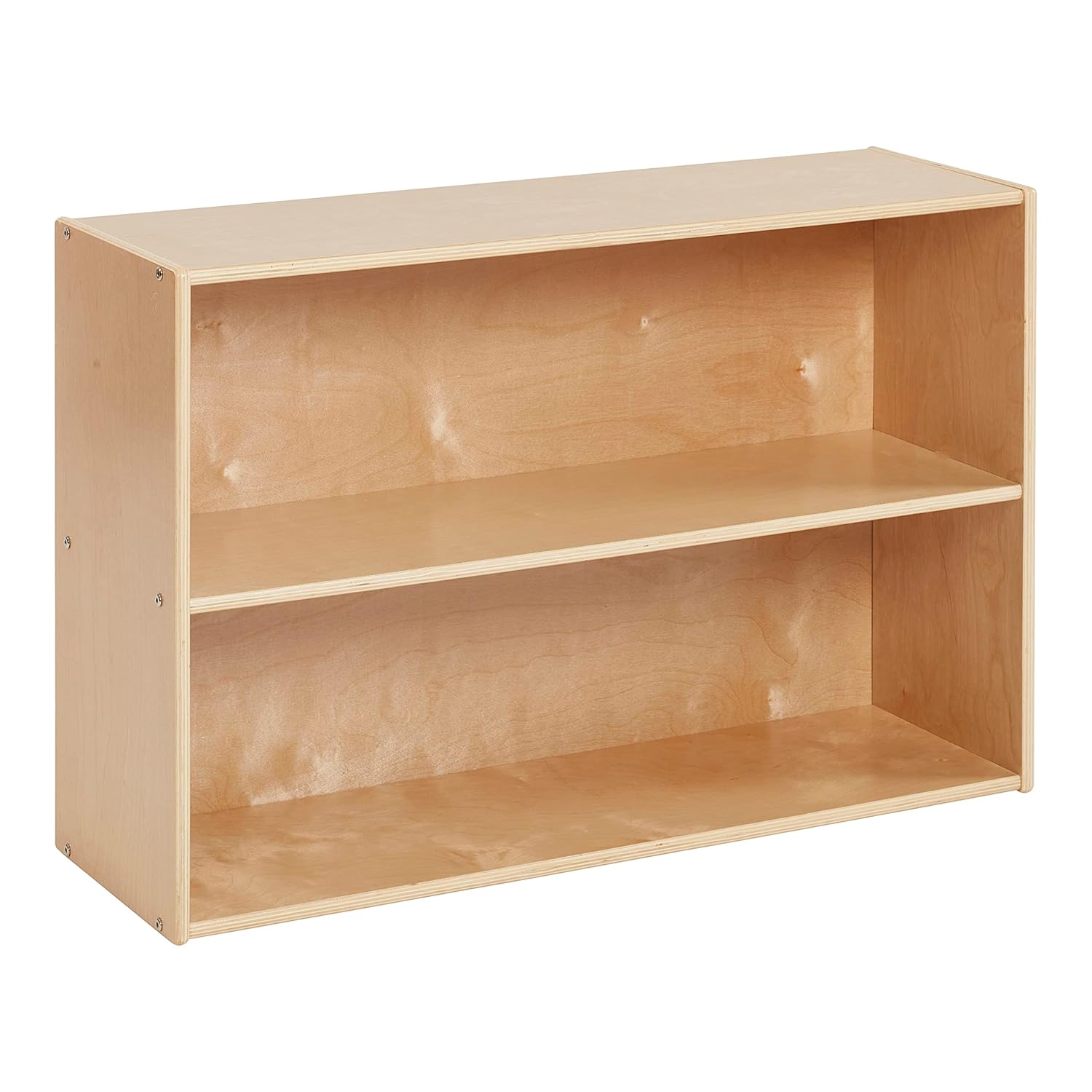 ECR4Kids Streamline 2-Shelf Storage Cabinet, 24in, Kid's Bookshelf, Natural: Industrial & Scientific