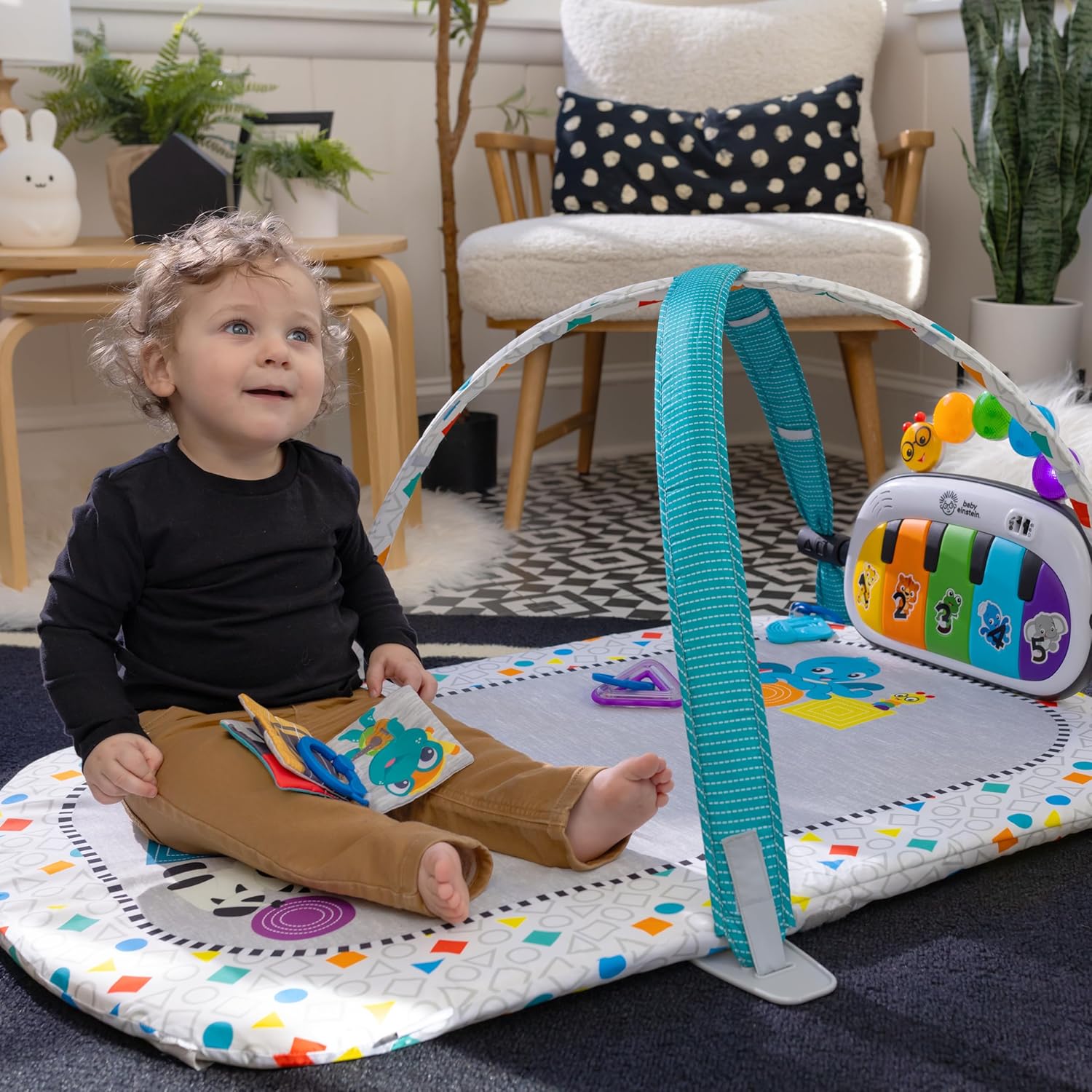 : Baby Einstein Kick & Snooze 3-in-1 Foldable Playard, Bassinet and Musical Play Gym, Includes Fitted Sheet, 3-Step Easy Fold, Piano Toy with 25+ Minutes of Music, Grows with Baby, Ages 0 Months and Up : Baby