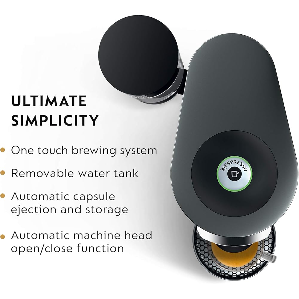 Nespresso Vertuo Plus Coffee and Espresso Maker by De'Longhi, Titan: Home & Kitchen