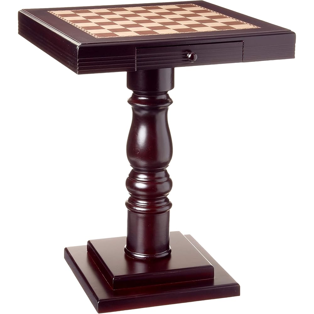 Frenchi Furniture Table, 22.58 x 22.06 x 22.06 in, Mahogany : Home & Kitchen