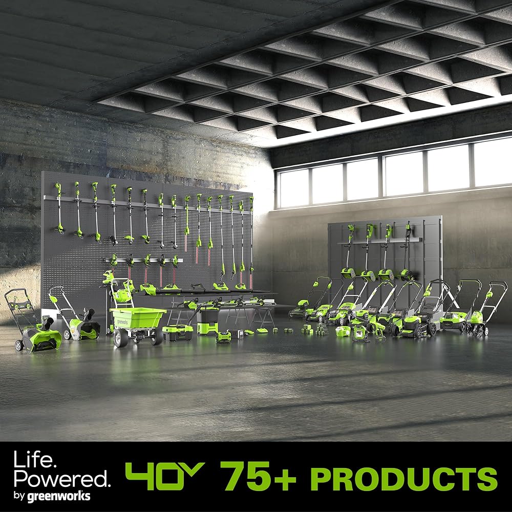 Greenworks 40V 4.0Ah Lithium-Ion Battery (Genuine Greenworks Battery / 75+ Compatible Tools) : Patio, Lawn & Garden