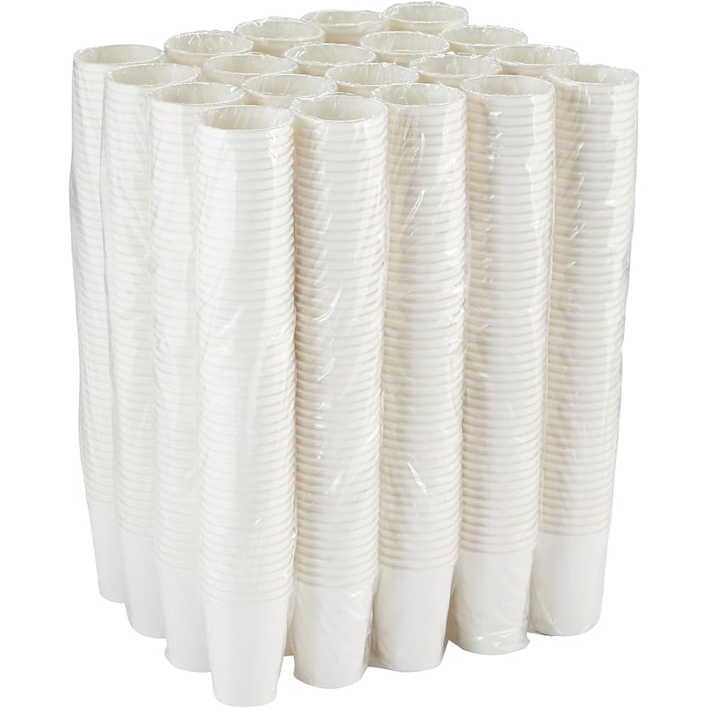 Dixie PerfecTouch 12 oz Paper Coffee Cups By GP PRO, White, 1000 Count (50 Disposable Cups Per Pack, 20 Sleeves Per Case), 5342W : Health & Household