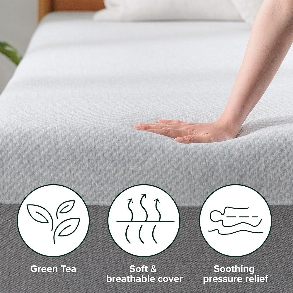 ZINUS 8 Inch Ultima RV Memory Foam Mattress [New Version], Short Queen, Fiberglass Free, Medium Firm Feel, Breathable Memory Foam, Certified Safe Foams & Fabric, Mattress in A Box : Home & Kitchen