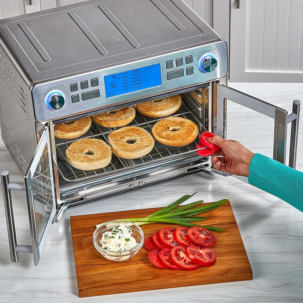 Emeril Lagasse Dual Zone 360 Air Fryer Oven Combo with French Door, 25 QT Extra Large, Cook Two Foods in Different Ways, Up to 60% Faster from Frozen to Finish : Home & Kitchen