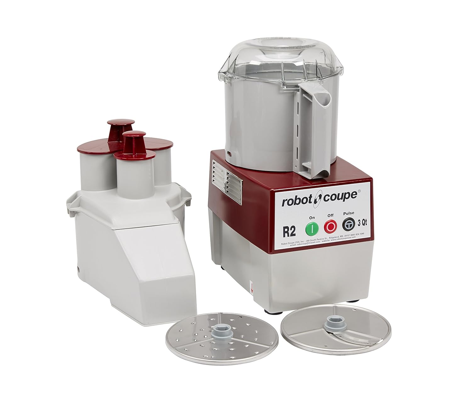 Robot Coupe - 4581 R2N Continuous Feed Combination Food Processor with 2.9 L Polycarbonate Bowl, 1-HP, 120-Volts : Industrial & Scientific