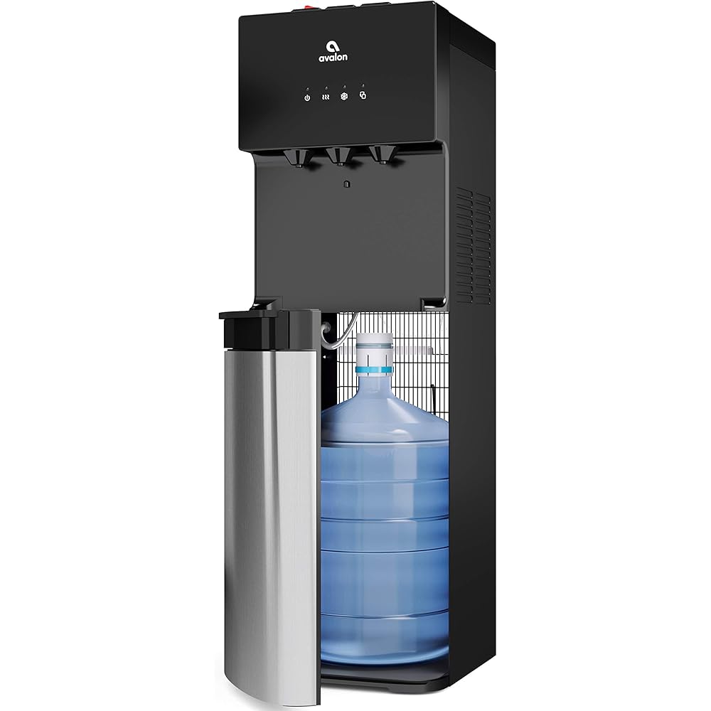 Avalon Bottom Loading Water Cooler Water Dispenser with BioGuard- 3 Temperature Settings - Hot, Cold & Room Water, Durable Stainless Steel Construction, Anti-Microbial Coating- UL Listed : Home & Kitchen
