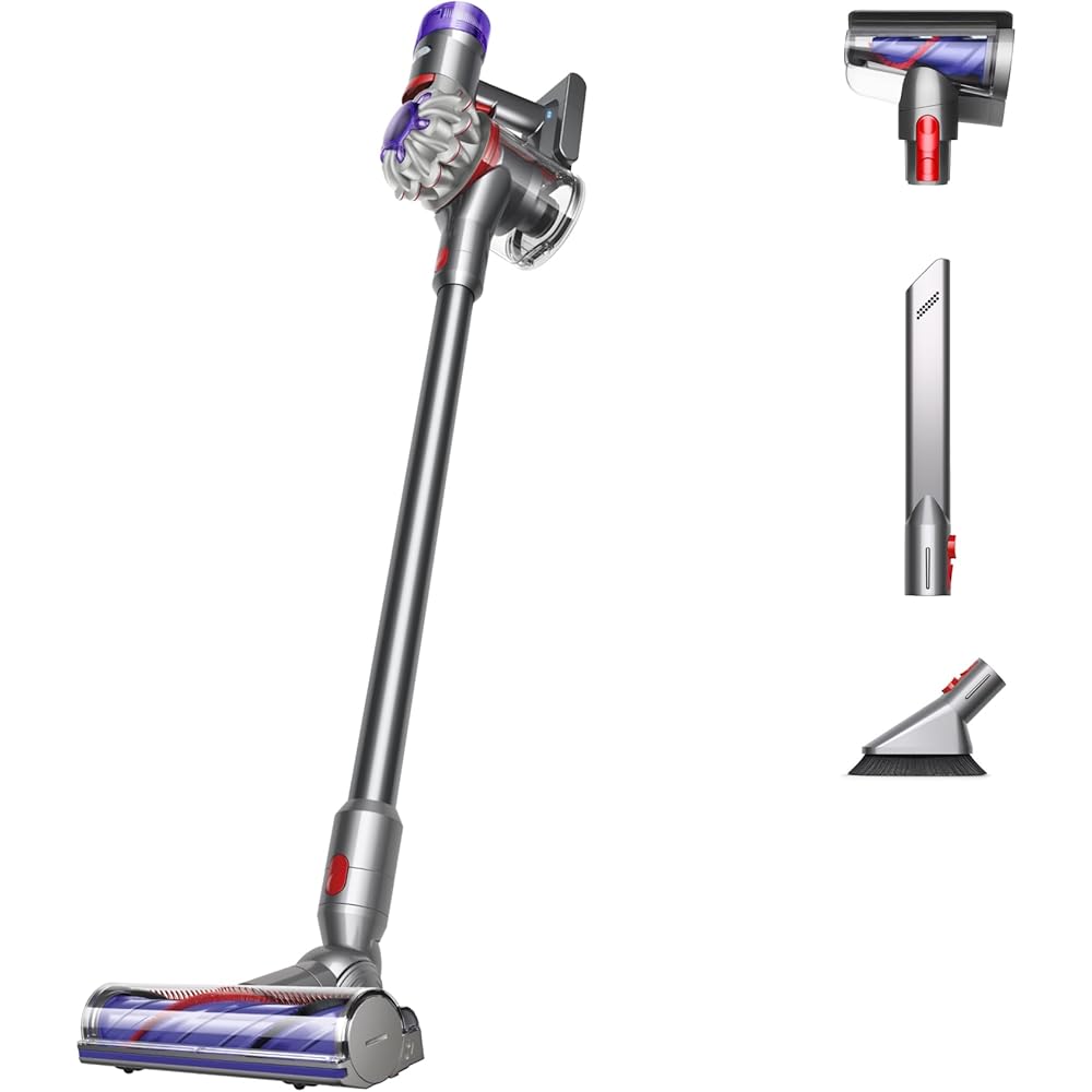Dyson V8 Plus Cordless Vacuum, Silver/Nickel : Home & Kitchen