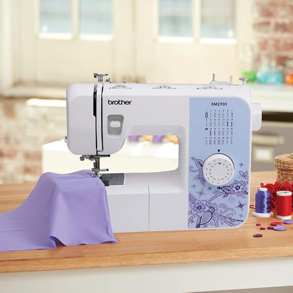 Brother XM2701 Sewing Machine, Lightweight, Full Featured, 27 Stitches, 6 Included Feet