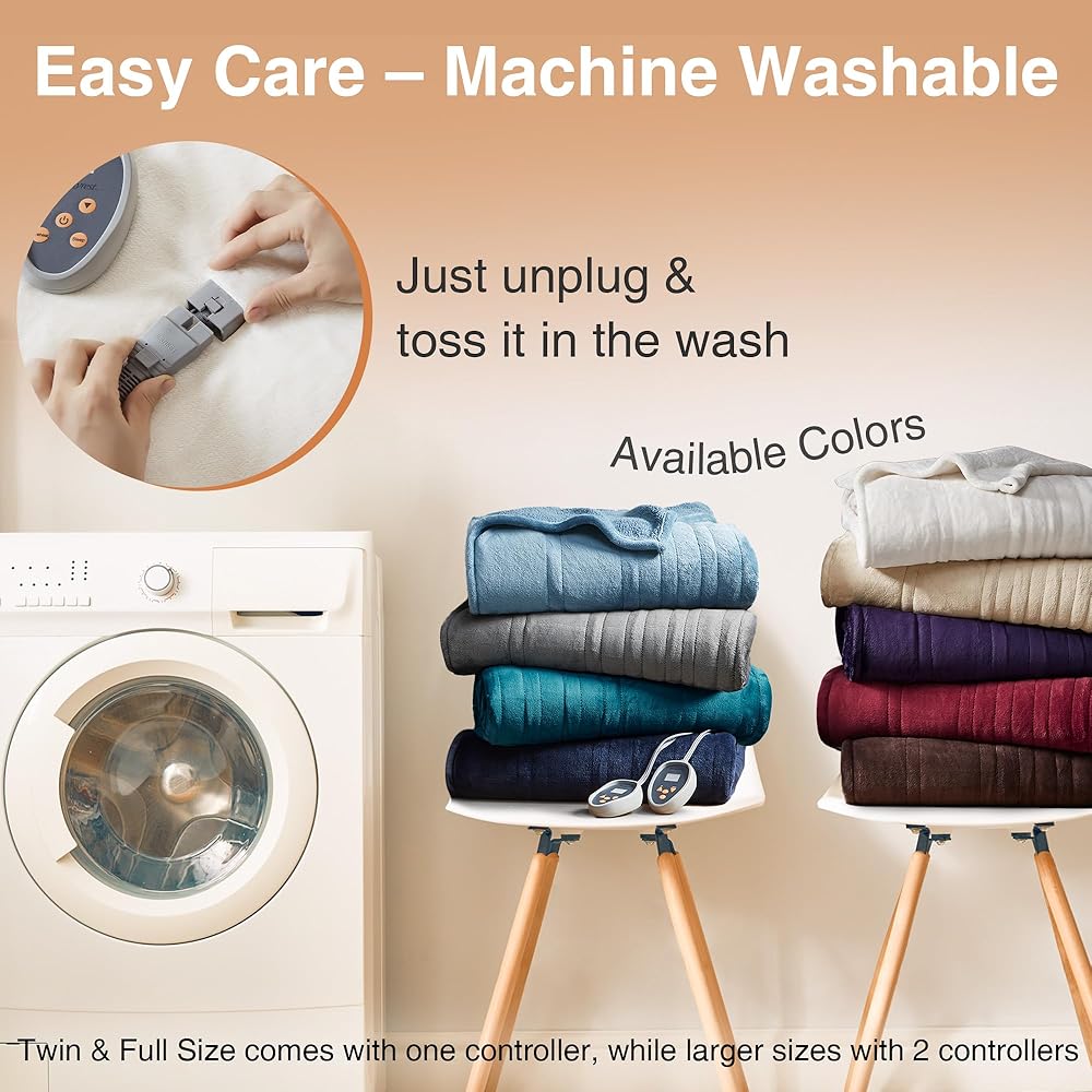 Beautyrest Heated Microlight to Berber Blanket - King