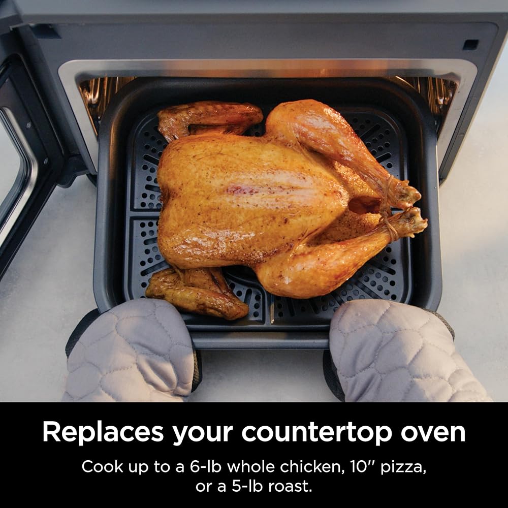 Ninja Combi All-in-One Multicooker, Oven, & Air Fryer, Complete Meals in 15 Mins, 14-in-1 Functions, Combi Cooker + Air Fry, Bake, Roast, Slow Cook and More, 3 Accessories, Stainless Steel, SFP701 : Home & Kitchen