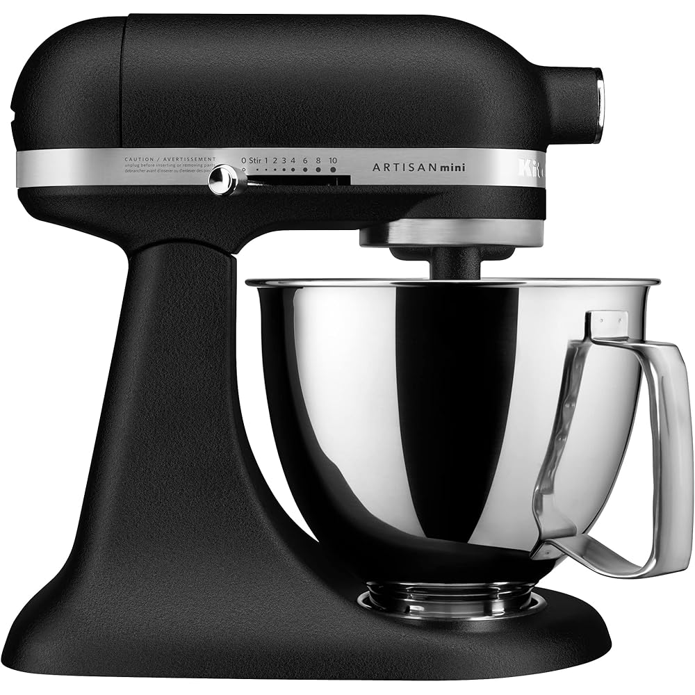 KitchenAid Artisan Mini 3.5 Quart Tilt-Head Stand Mixer - KSM3316X - Cast Iron Black